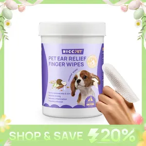 HICC PET Ear Finger Wipes Gentle Daily Cleaner with Coconut Oil Natural Wipes – Anti Itch & Odor Control – Safe for Puppies, Dogs & Cats – 50ct 100 & 200 Pad#petlife Poodle,#SummerVibes #petlover