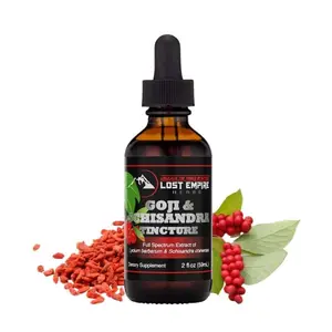 Lost Empire Herbs Goji & Schisandra Tincture 2 fl oz - Berry Supplement for Natural Health Benefits