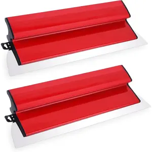 Drywall skimming blade 16 inch 2 pcs skimming blade drywall skimming blade replacement skimming blade with 05mm stainless steel blade drywall skimming blade tool for drywall and wallboard