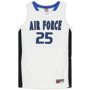 Air Force Falcons Team-Issued #25 White, Blue, and Black Jersey from the Basketball Program - Size L
