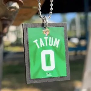 FRAMED CELTICS JERSEY NECKLACE