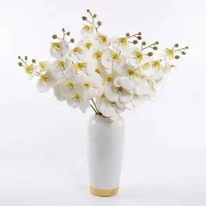 Shiningfuture Premium Real Touch Phalaenopsis Fake Flowers, 6 Stems 42 Flower Heads,30.7 Inch long Artificial Orchids, Fade-Resistant & Maintenance-Free, Perfect for Home, Wedding, Office Decor & Gift