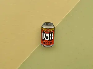 The Simpsons Duff Beer Enamel Pin - Fashion Accessories
