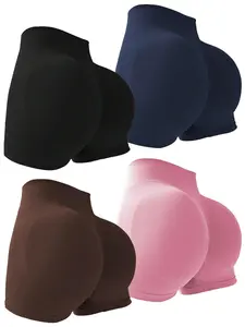 Hijesse Women's Seamless Sports Shorts, Fabric 2.0 High Stretch Wide Waistband Gym Shorts Tummy Control Compression Fit Fitness Workout Bottoms, Suitable for Spring and Summer