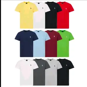 5 Pack Black Horse Club Men's Short Sleeve Crew Neck Cotton T-Shirt Casual  Slim Fit Tshirt