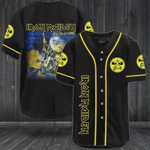 New IRON MAIDEN Band BASEBALL JERSEY Shirt Gift For fans