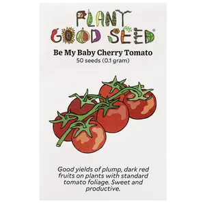 Be My Baby Cherry Tomato Seeds for Planting: Super Sweet Red Fruits, Home Planting Seeds, Organic Seed Varieties, Heirloom Seeds - 50 Seed Packet / Bulk Size