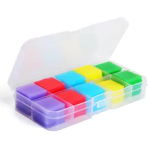 DIY Diamond Art Painting Glue Clay with Storage Box, 100pcs/set Colorful Diamond Art Painting Wax, DIY Diamond Wax Tool for Embroidery Accessories, Diy Kits, Diamond Art Tools