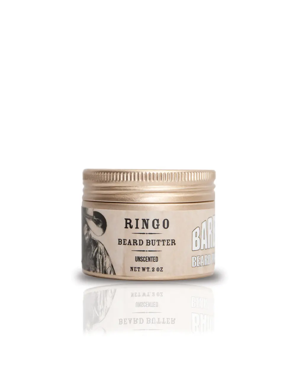 Barbudo Beard Butter | Deep Conditioning Beard Moisturizer | Softens Dry Beard | Ringo | Unscented | 2 oz