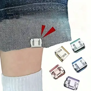 Shorten Pants Legs with Invisible Fixing Clips, Prevent Dragging at Bottom, Ideal for Jeans & Pants, Waterproof & Portable Design