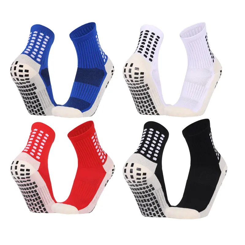 4 Pairs Grip Socks for Men & Women - Maximum Traction for Soccer & Basketball