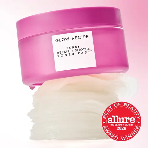 Glow Recipe Korean PDRN+ Vegan Facial Toner Pads - 60 Pads, Fragrance-Free, Cruelty-Free, Unisex Adults, Adenosine, Glycerin, Beta Glucan, Hydrate, Barrier Repair, Skin Repair, Redness Calming, Firming, Gentle for Sensitive Skin