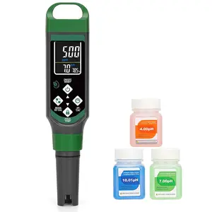 pH Meter Digital Display Color Screen 4 in 1 pH Tester pH EC TDS Temp Water Quality Test Pen Suitable for Home Planting Hydroponics Swimming Pool Drinking Water Brewing Hot Tub NFC DWC