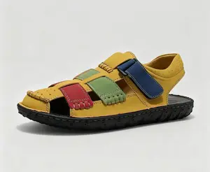 Unisex Color Block Closed Toe Sandals | Non-Slip Soft Sole Casual Outdoor Shoes