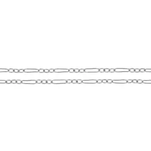Sterling Silver 5x1mm Long and Short Cable Chain - 100 Feet Spool