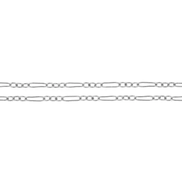 Sterling Silver 5x1mm Long and Short Cable Chain - 100 Feet Spool