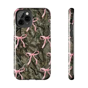Camo Real Tree Bow Coquette Tough Phone Case – Rugged Protective Cover