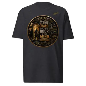 Stand Guard at the door of your mind premium heavyweight tee