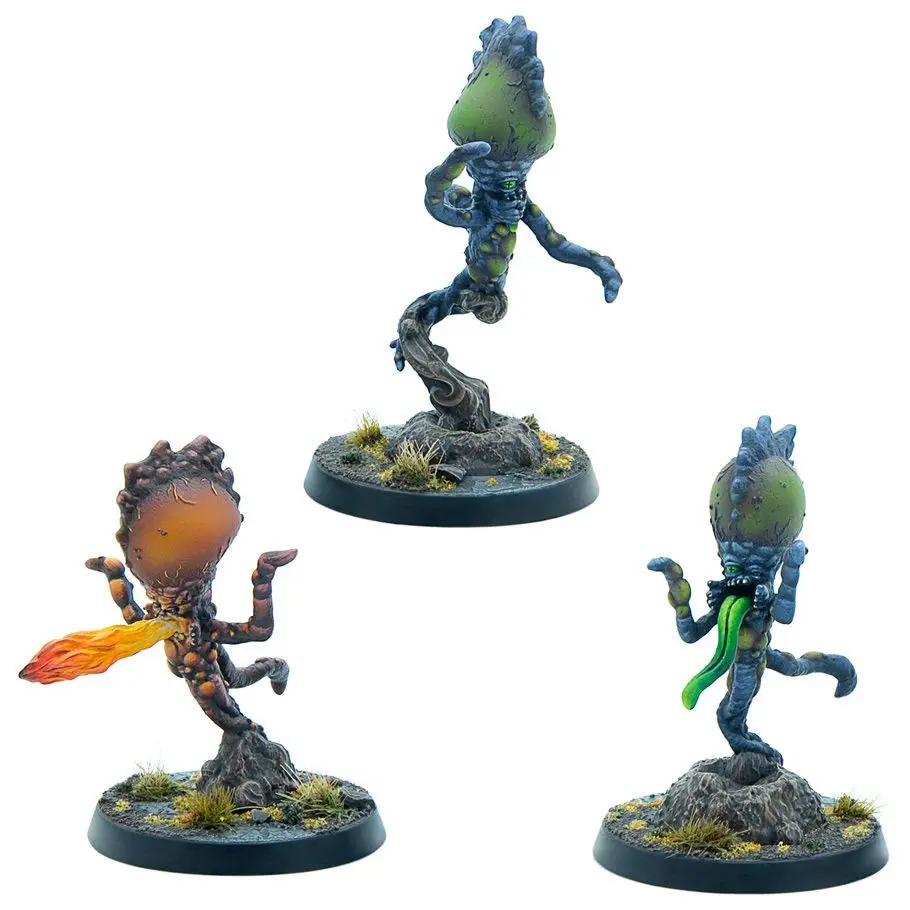 Modiphius Entertainment MUH0162017 Fallout Super Mutant Floaters Miniature Statue Set - Home Decor Figurine