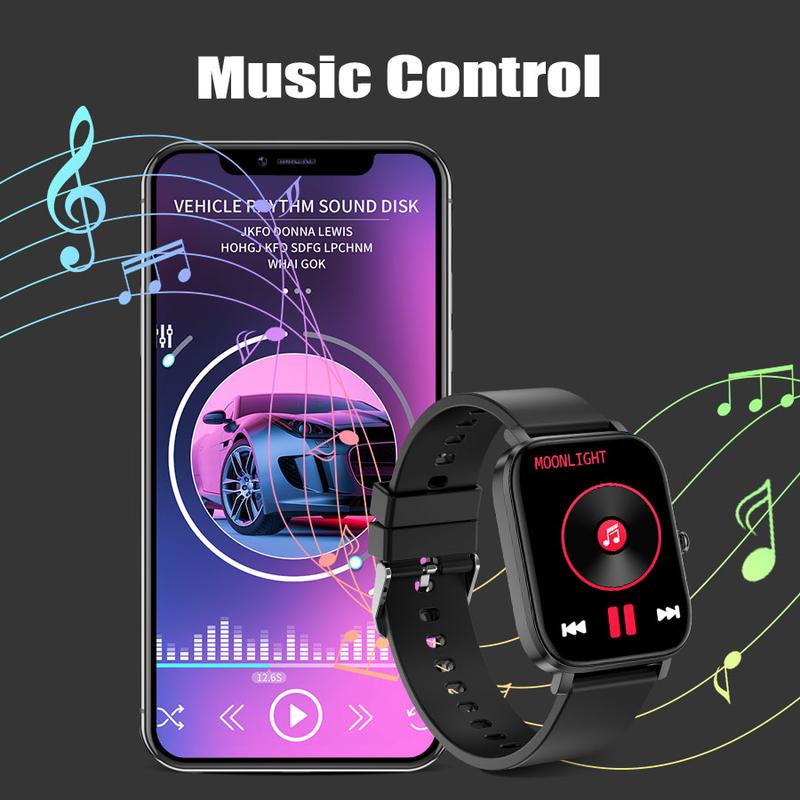 1.83" Fashion Touch Screen Smart Watch,Multifunctional Men Women's  Electronic Fitness Watch with Answer/Make Calls/Message Reminder,Wearable Waterproof Sportswatch,Wristwatch,Fall Gift, gifts girlfriend