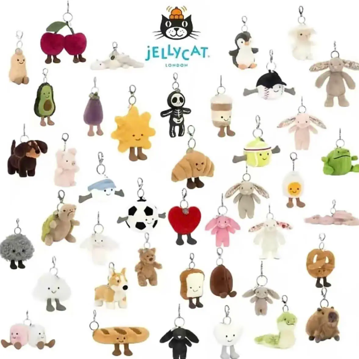 Jellycat Mini Plush Keychain – Cute Soft Toy Charm for Bags, Gifts & Everyday Accessories