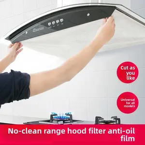 [No Cleaning Required] Kitchen Range Hood Oil Absorbent Paper, Oil Separator Sticker, Filter Mesh, Oil Protector Cover, Oil Absorbent Cloth