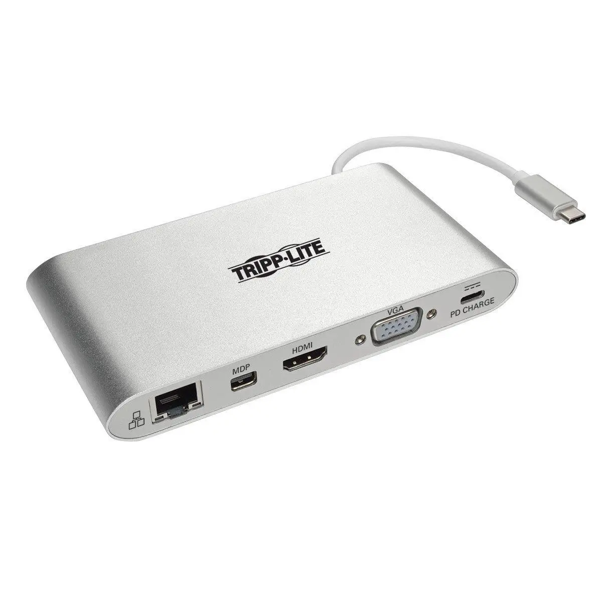 212 MAIN Multi-Port USB-C Docking Station with DVI, HDMI, VGA, DP Port, Mini Display, Ethernet LAN, USB-A, Data Transferring, Charging for External Displays, Gigabit, Displaying Video