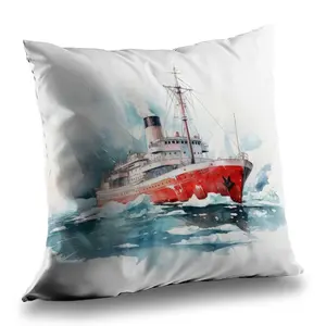 MWW C1PC1818LNPEFR 18 x 18 in. Icebreaker Red Polyester Twill Throw Pillow - Stylish Home Decor Accent