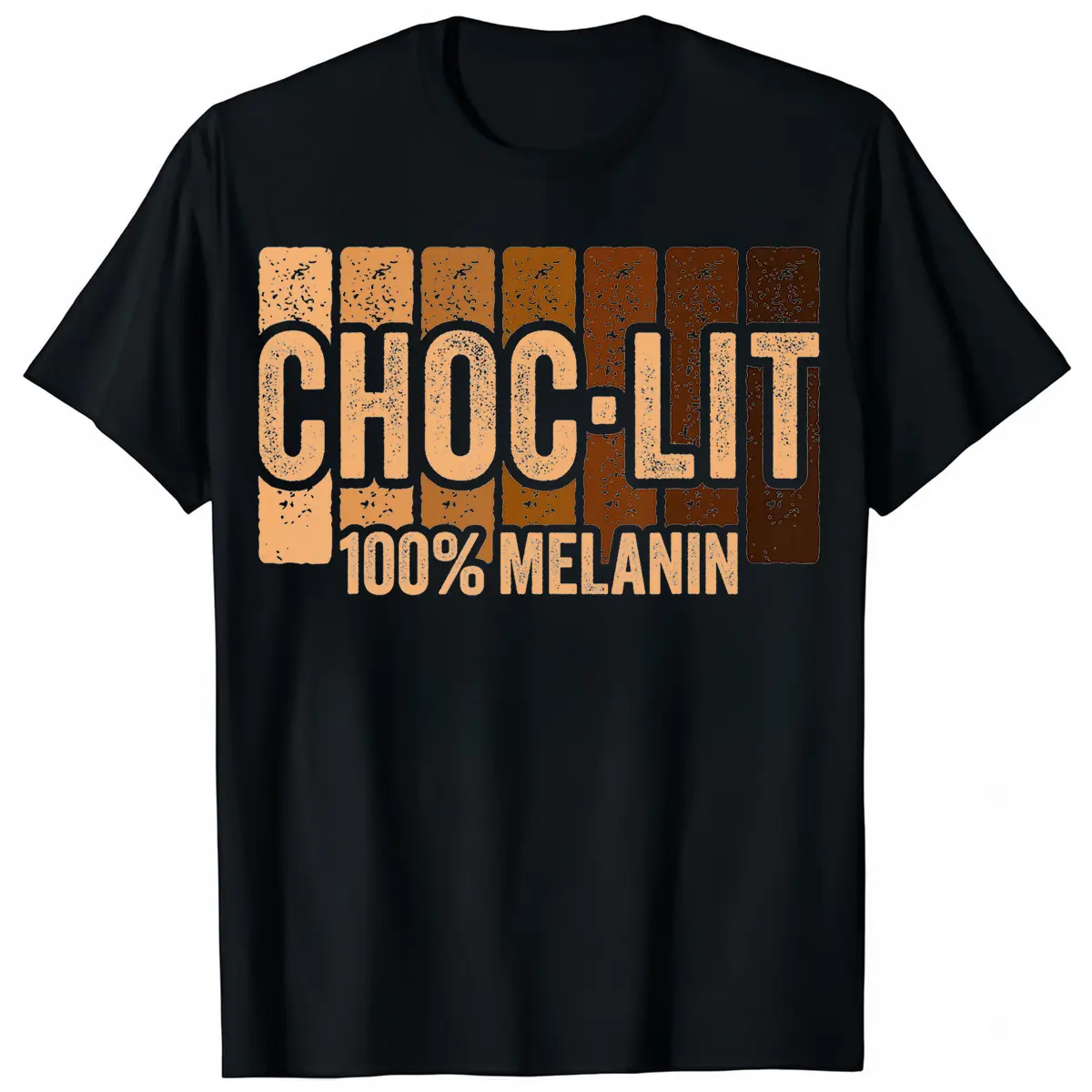 Choc Lit Melanin Shirt - Black History Month Tee - Shirt - Printed in USA