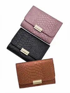 Unisex Snake Pattern Card Wallet, Multi-Layer Foldable Design, Compact & Lightweight, Ideal for Ids & Cards, Versatile Storage Solution