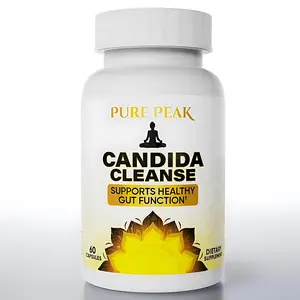 Pure Peak Natural Candida Cleanse - Supports Gut & Digestive Health - 60 Vegan Capsules-Probiotic & Antifunga Formula Healthcare Dietary