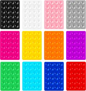 2PCS Silicone Suction Cups for Phone Case Self-Adhesive Mount -Hands Free Mobile Accessory Holder for Videos and Selfies -Anti-Slip Silicone Suction Pads