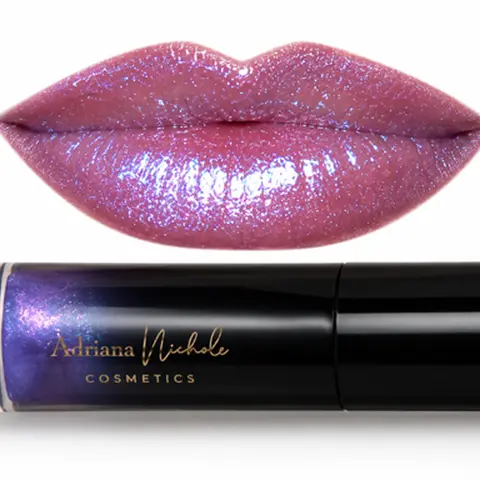 BORN TO SHIMMER LIPGLOSS BY ADRIANA NICHOLE COSMETICS, SHIMMER, GLITTER, VEGAN, CRUELTY FREE