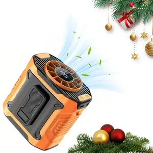 New outdoor portable waist hanging fan, rechargeable clip fan, USB Cooling Fan, 3-in-1 adjustable hanging rope personal cooling fan,  suitable for personal cooling, outdoor hiking, shopping, sports, essential gift for cooling
