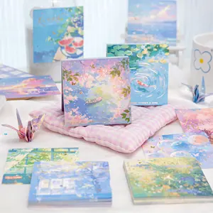 4 styles 240 pieces three pack notes Korean handbook modern cute style DIY material student message notebook