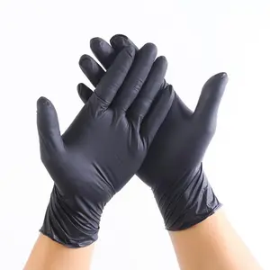Disposable Nitrile Exam Gloves (BLACK) - 1000 PCS / BOX, Powder-Free, Comfortable Fit for Cleaning, Kitchen, Tattoo, Mechanical, Hair Coloring, Pet Grooming
