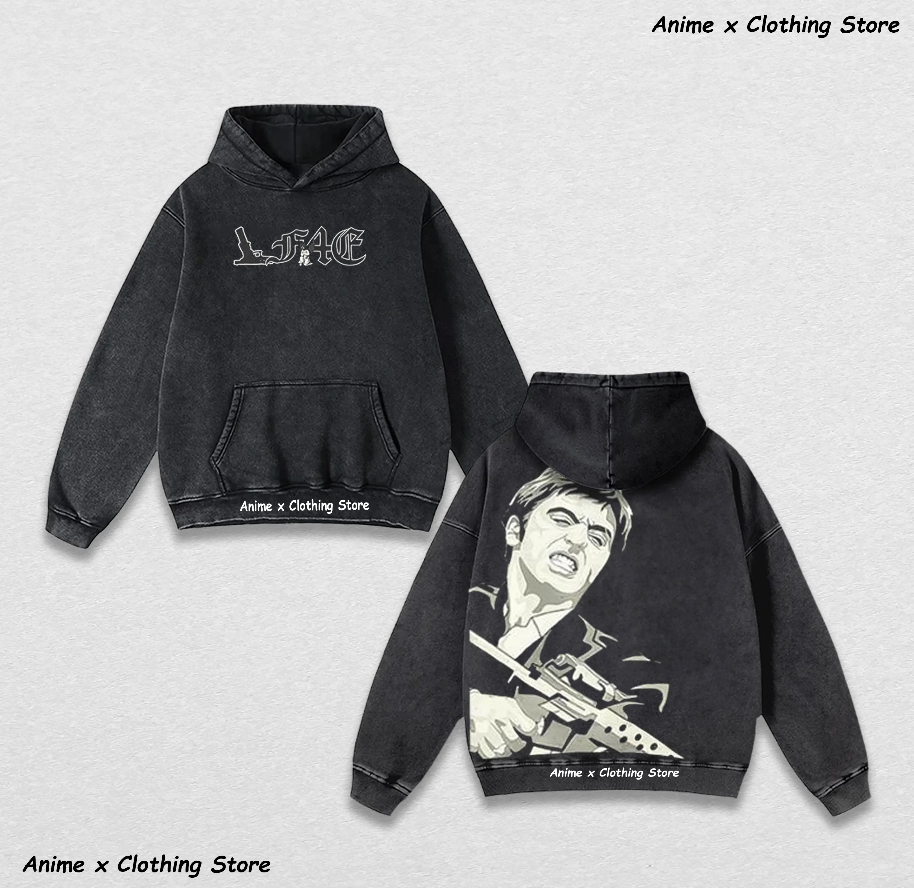 SCARFACE Washed HOODIE, Gift for men, Giftr for your boyfriend