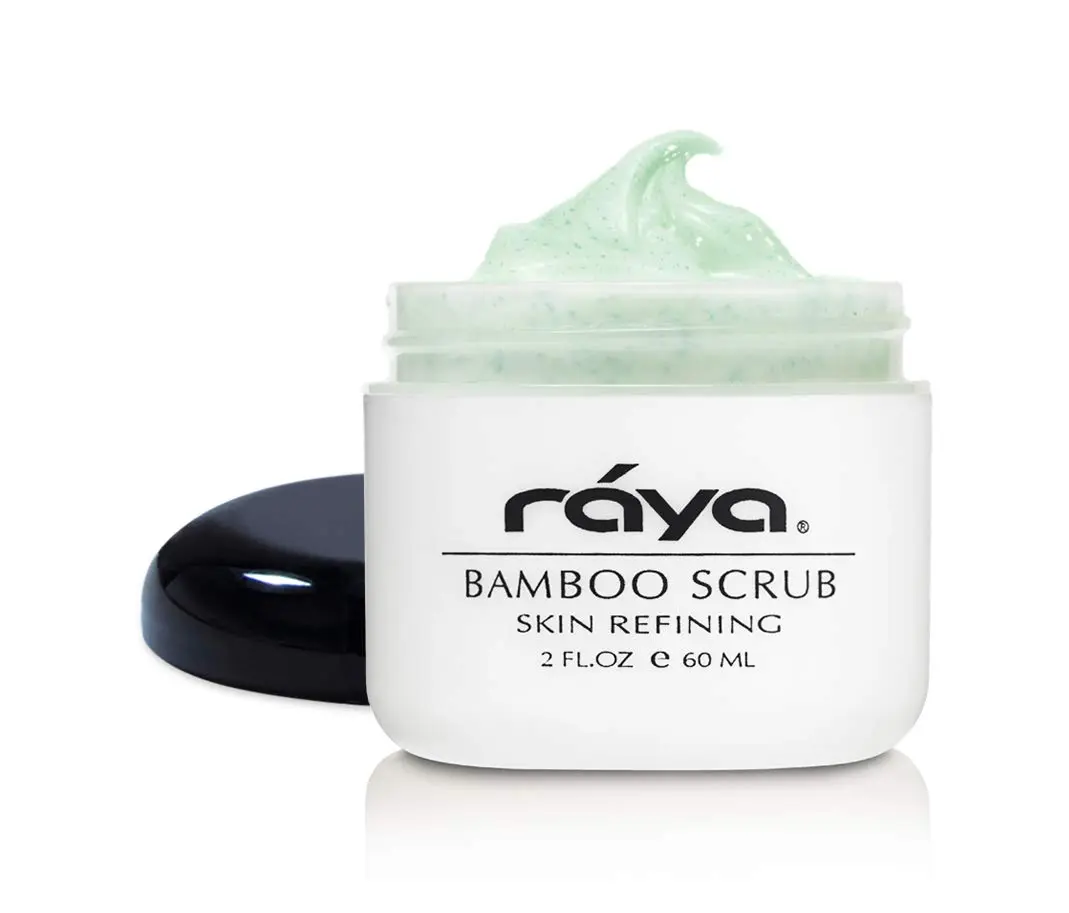 RAYA Bamboo Facial Scrub (R-125) | Herbal Exfoliating and Refining Treatment for Dry Skin | Helps Reduce Fine Lines and Wrinkles | Made with Bamboo and Jojoba Beads