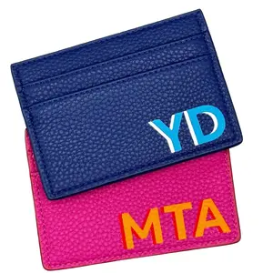 The Pocket Pop | Monogrammed Leather Cardholder