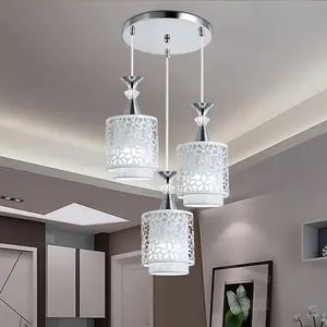 CNCEST Vintage Cage Pendant Light Exposed Bulb Industrial Fixture with Adjustable Hanging Chain (Bulb Not Included)