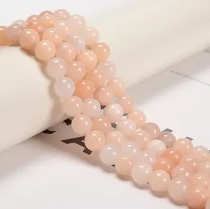 Pink Aventurine Smooth Round Beads 6mm 8mm 10mm 12mm 15.5" Strand