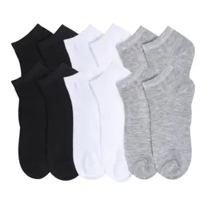 12 Pairs Low Cut Ankle Socks Unisex Thin Athletic Comfort Cozy Sweat-absorbing Anti-Slip Comfy Women's Men's Boys Girls LADIES Value Pack Underwear