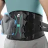 Fitomo Unisex Back Support Brace - Adjustable Lightweight Belt with Carbon Fiber Stays, Ultra-Thin Breathable Synthetic Mesh, All Seasons Back Posture Strap for Lifting, Sitting