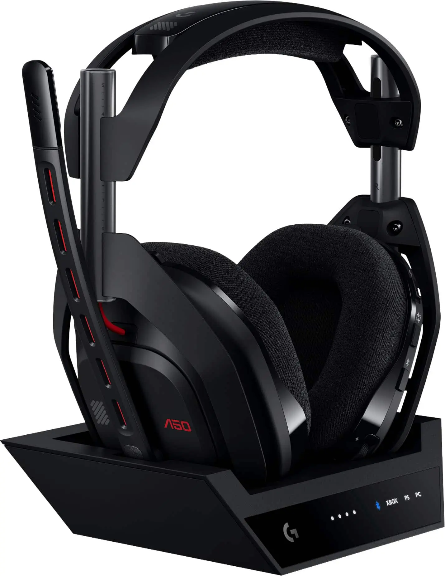 Logitech - A50 LIGHTSPEED Wireless Gaming Headset  Base Station (Gen 5) for Xbox, PlayStation 5, PCMac or Nintendo Switch - Black