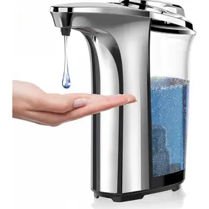 Automatic Soap Dispenser 17oz/500ml with Infrared Sensor, 5 Adjustable Soap Levels, Touchless Dish Soap Dispenser for Bathroom Kitchen Container Hand