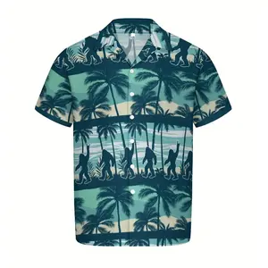 Print Summer Beach Hawaiian Shirt Men Women, Casual Short-Sleeve Hawaiian Shirt with Oceaed Hawaiian Shirt, Vintage Summer Shirt, Casual Summer Shirt, Gift for Men Womenn-Them