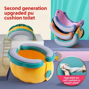 Langkes Portable Folding Travel Potty Toilet Seat for Kids Toddler Boys Girls On The Go Car Outdoor Camping Training Potty Trainer Toddler