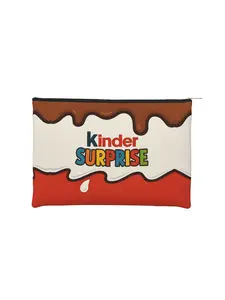 1pc Foldable Kinder Surprise Gifts And Makeup Bag Toiletry Bag with Zipper Cosmetic Pouch Toiletries Storage Bag Casual Style Easy to Clean Travel Makeup Bag Travel Cosmetic Bag