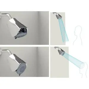 The World's 1st and only Oscillating Showerhead. Oscillating 60 degrees up and down for hydrotherapy of users