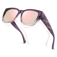 4217XX  gradient purple frame pink mirrored